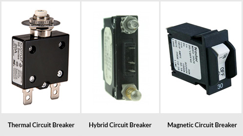 Picture of Thermal, Hybrid and Magnetic circuit breakers