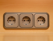 Picture of a floor outlet