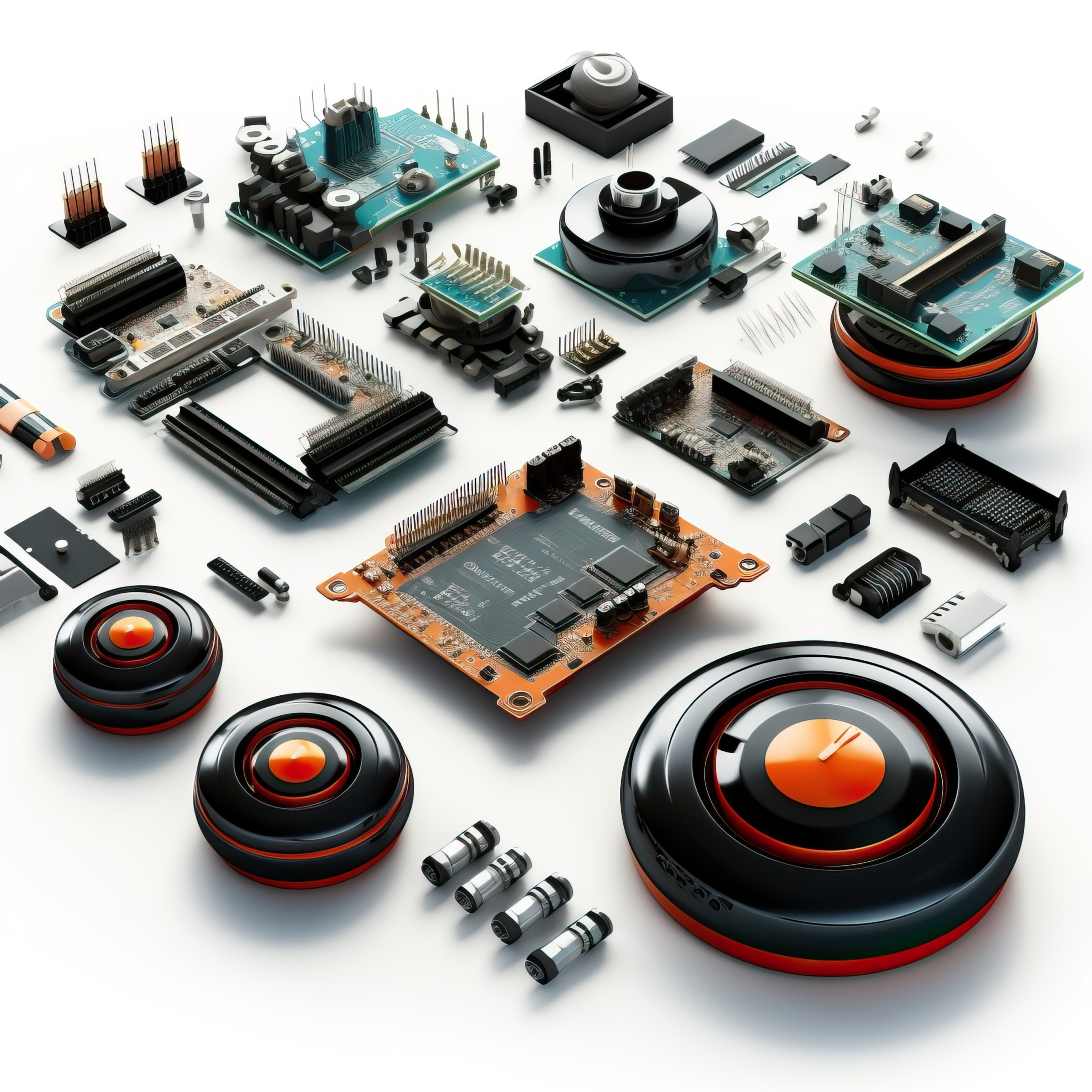 picture of components of electronic device